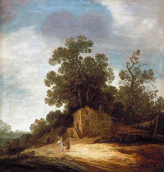 Pieter de Molijn Pastoral Landscape with Tobias and the Angel oil painting picture
